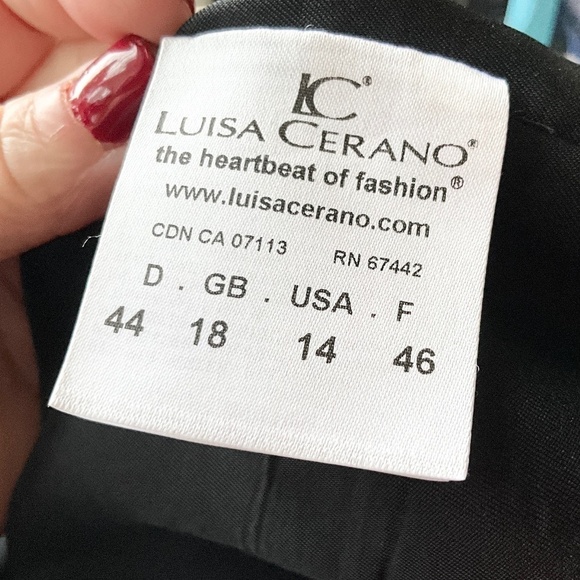 Luisa Cerano Mini Skirt Snake/Lace/Floral Watercolor Abstract Mixed print Sz 14 - Picture 8 of 10